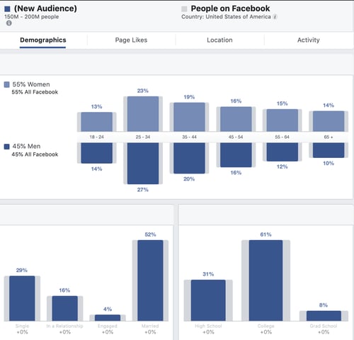 Facebook audience insight